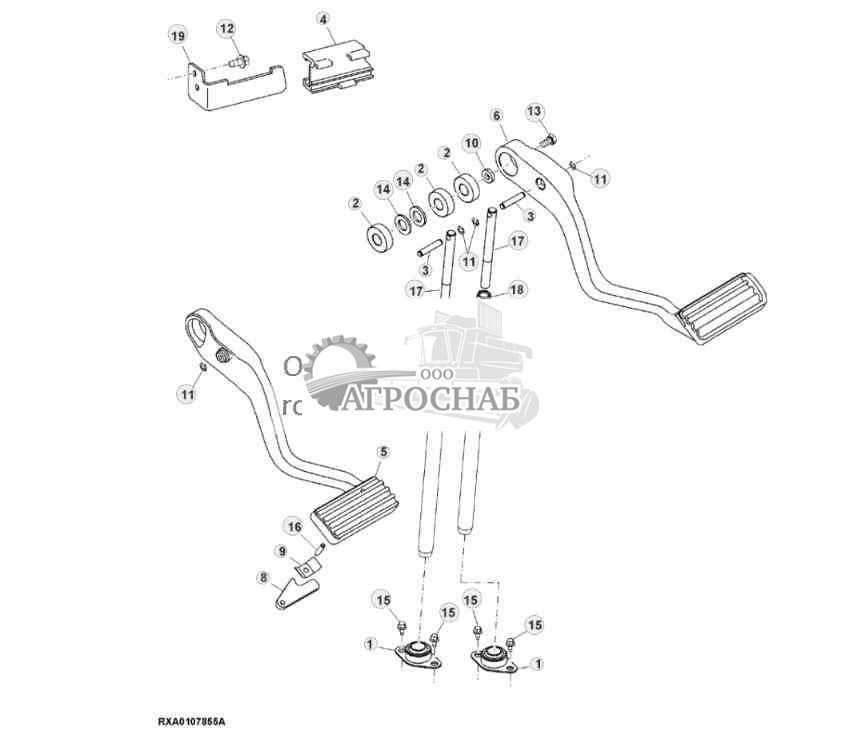Педаль тормоза 